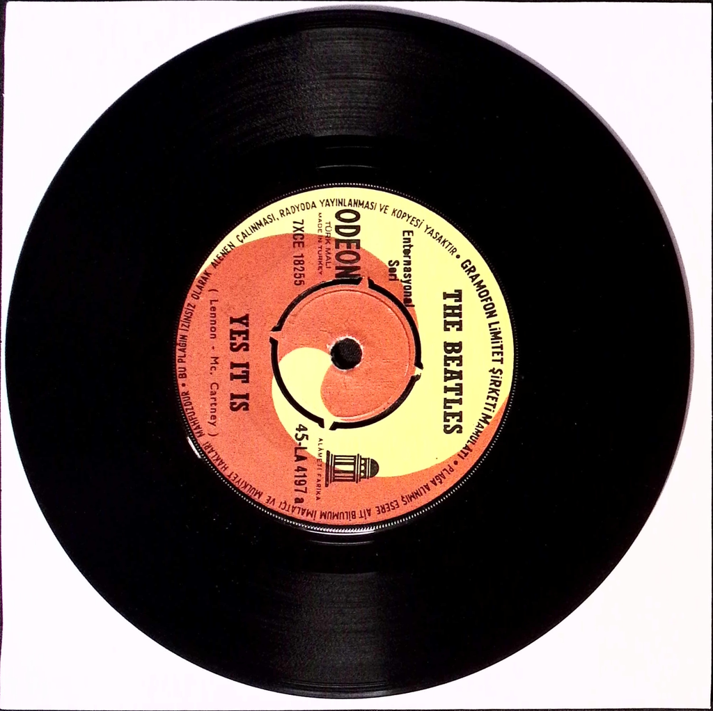 The Beatles - Yes It Is / Ticket To Ride (Turkey)