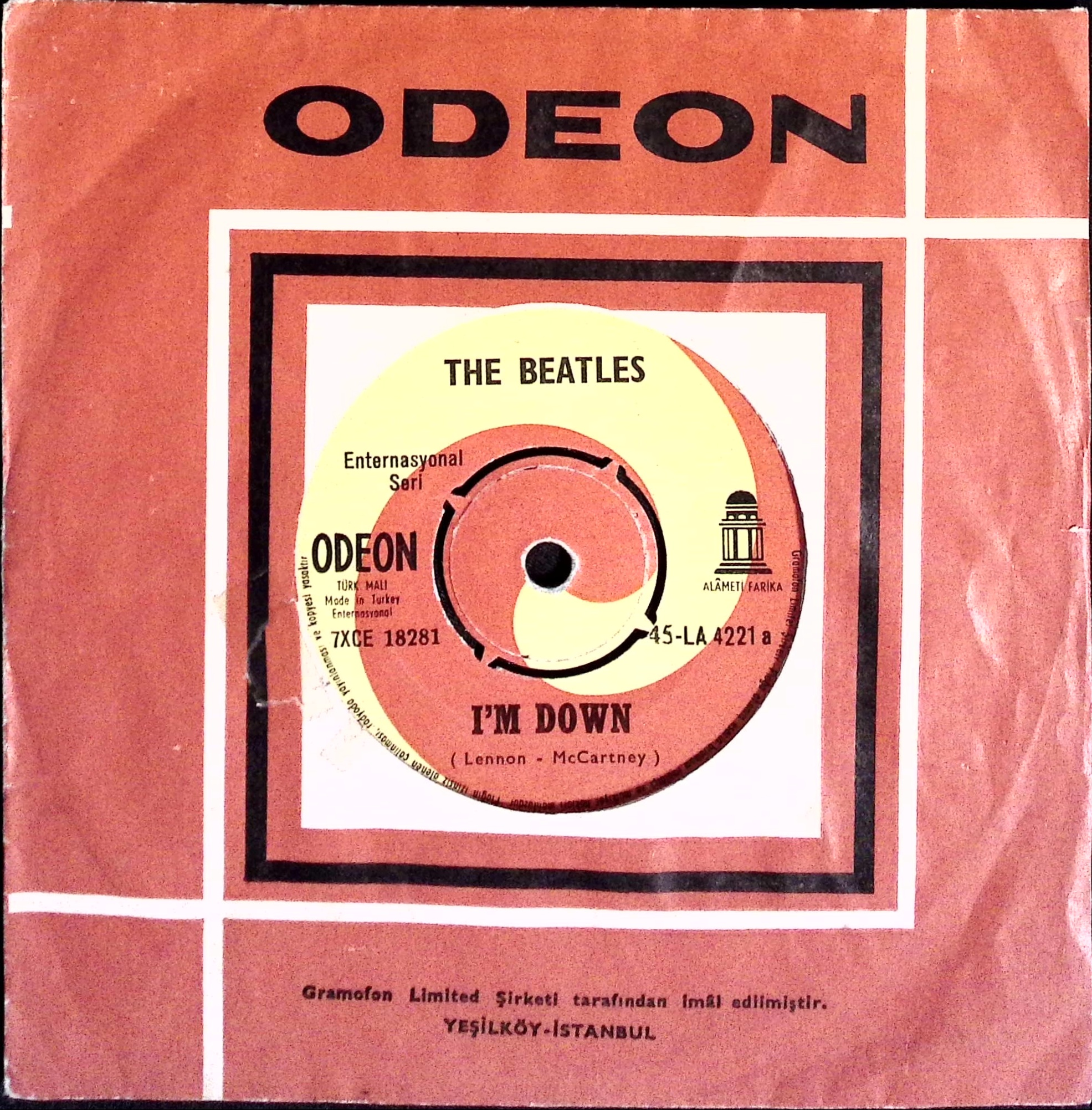 The Beatles - I Am Down / Help! (Turkey)