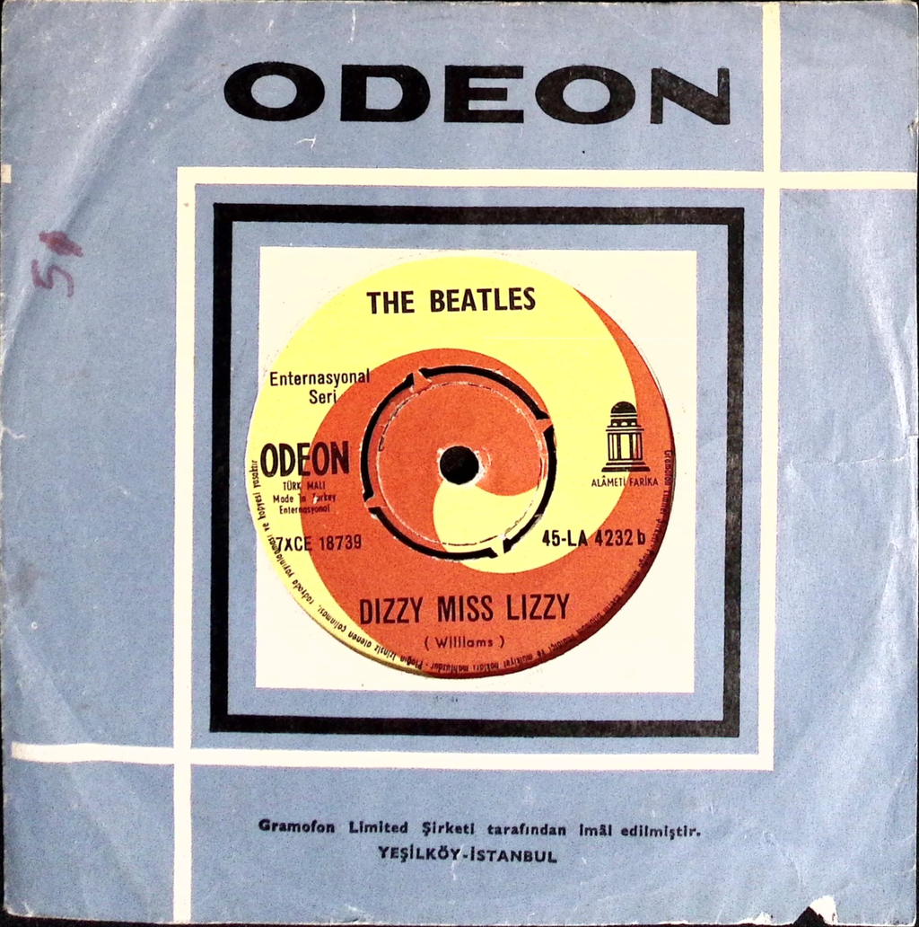 The Beatles - Yesterday / Dizzy Miss Lizzy (Turkey)