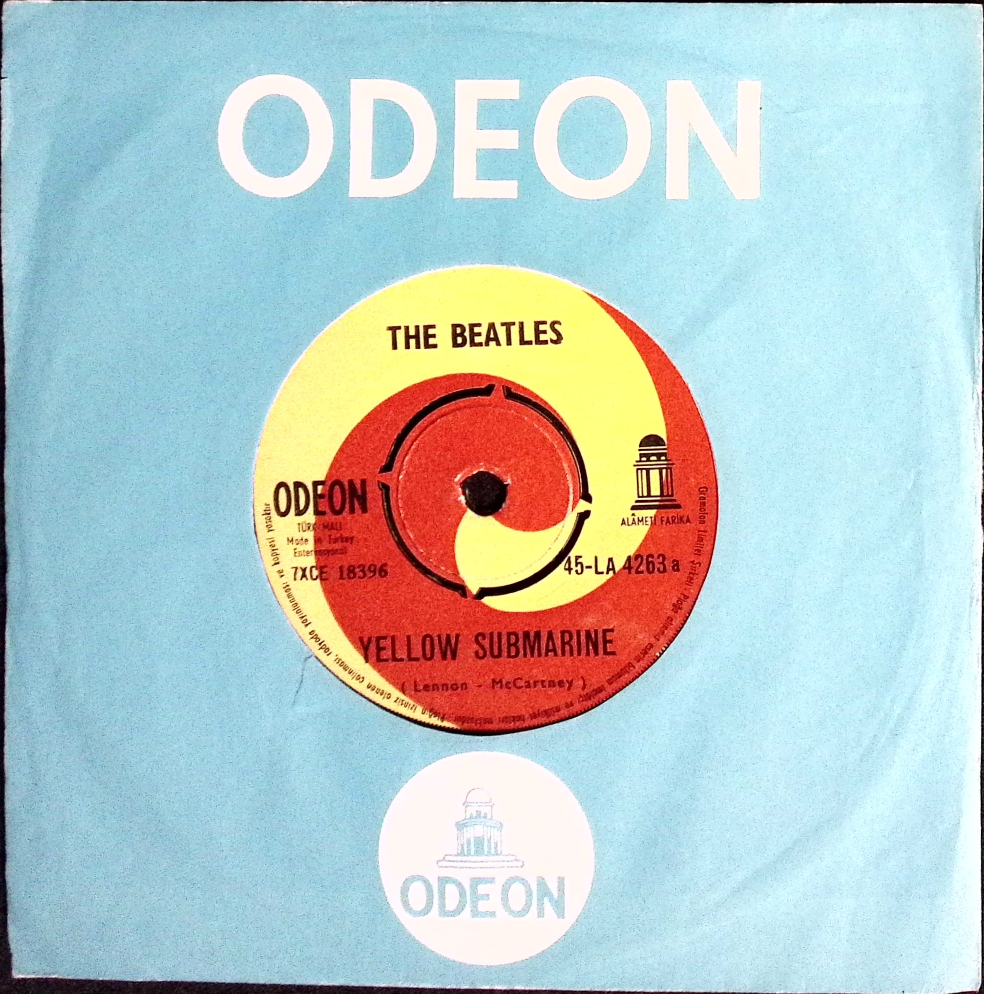 The Beatles - Yellow Submarine / Eleanor Rigby (Turkey)