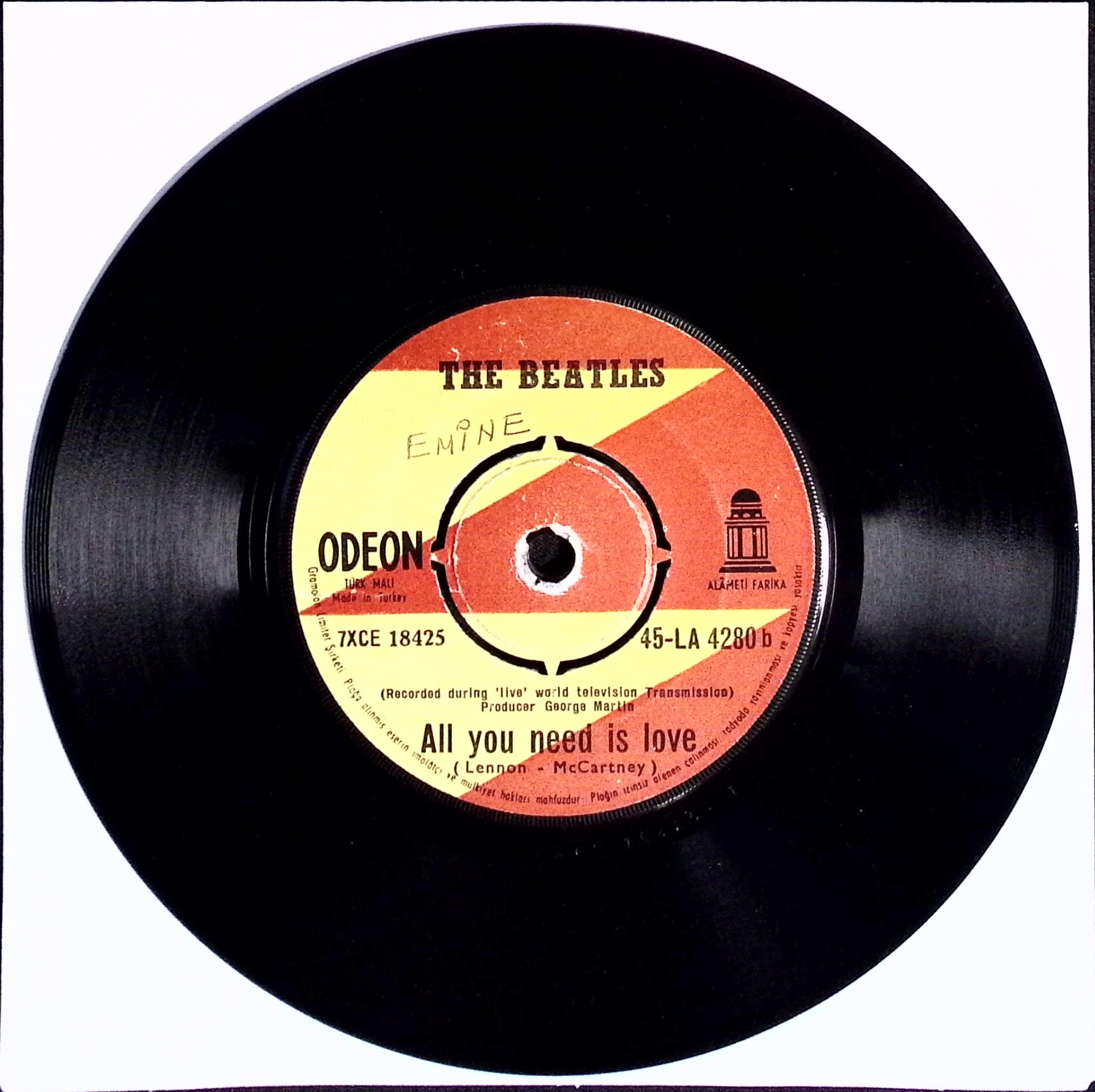 The Beatles - Baby You’re A Rich Man / All You Need Is Love (Turkey)