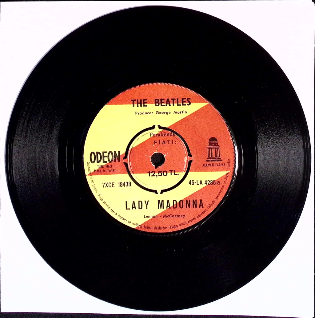 The Beatles - Lady Madonna / The Inner Light (Turkey)