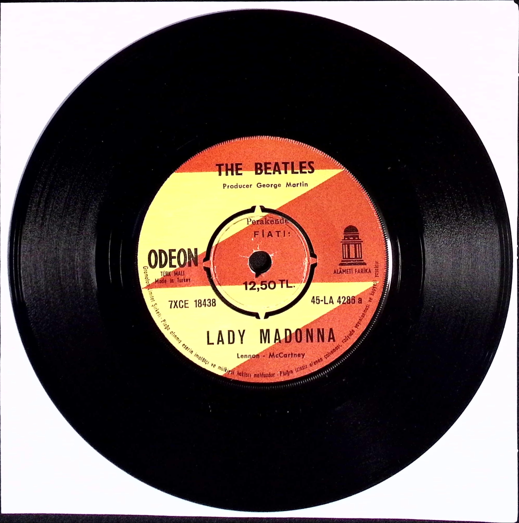 The Beatles - Lady Madonna / The Inner Light (Turkey)