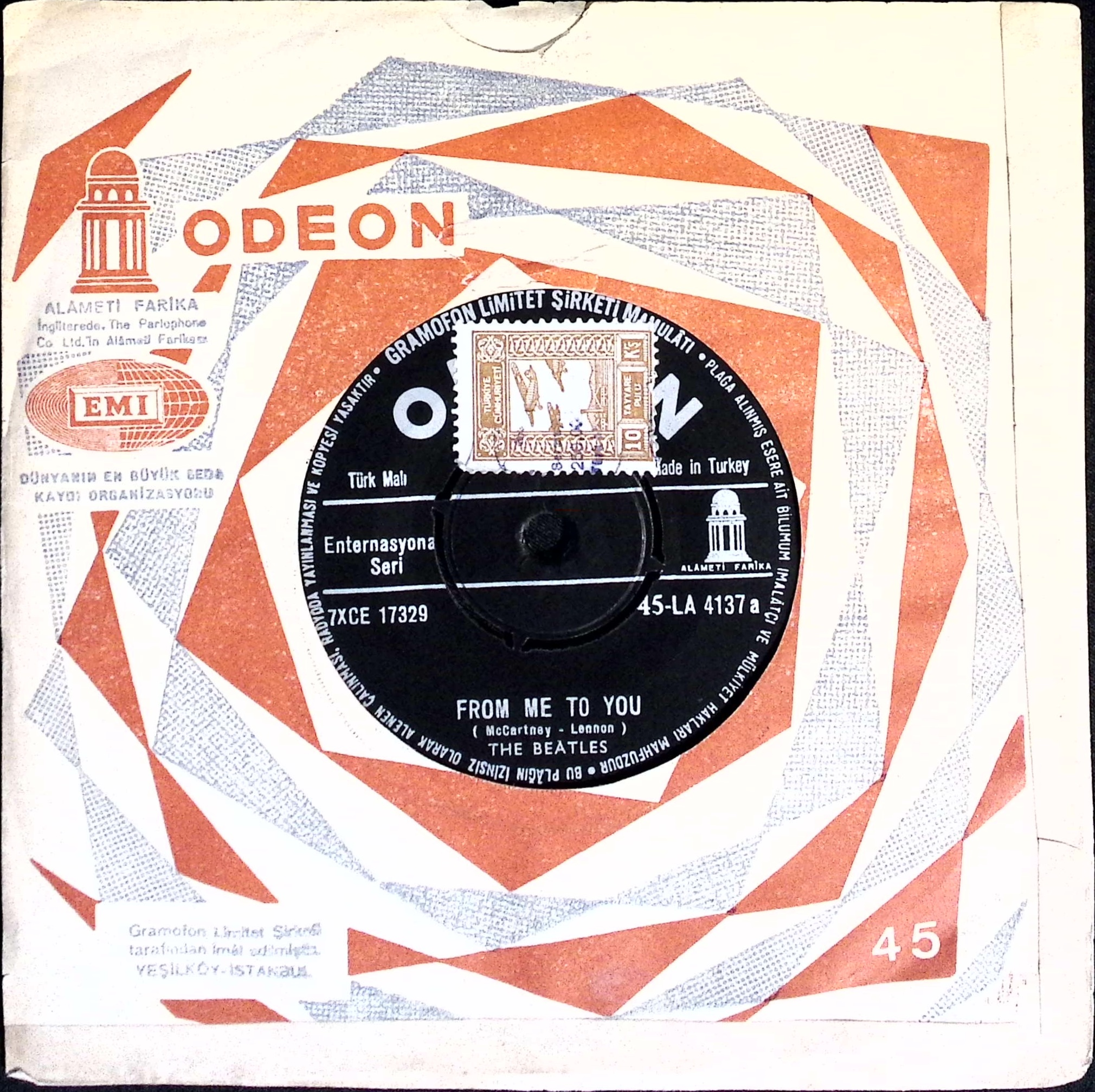 The Beatles - From Me To You / Thank You Girl (Turkey)