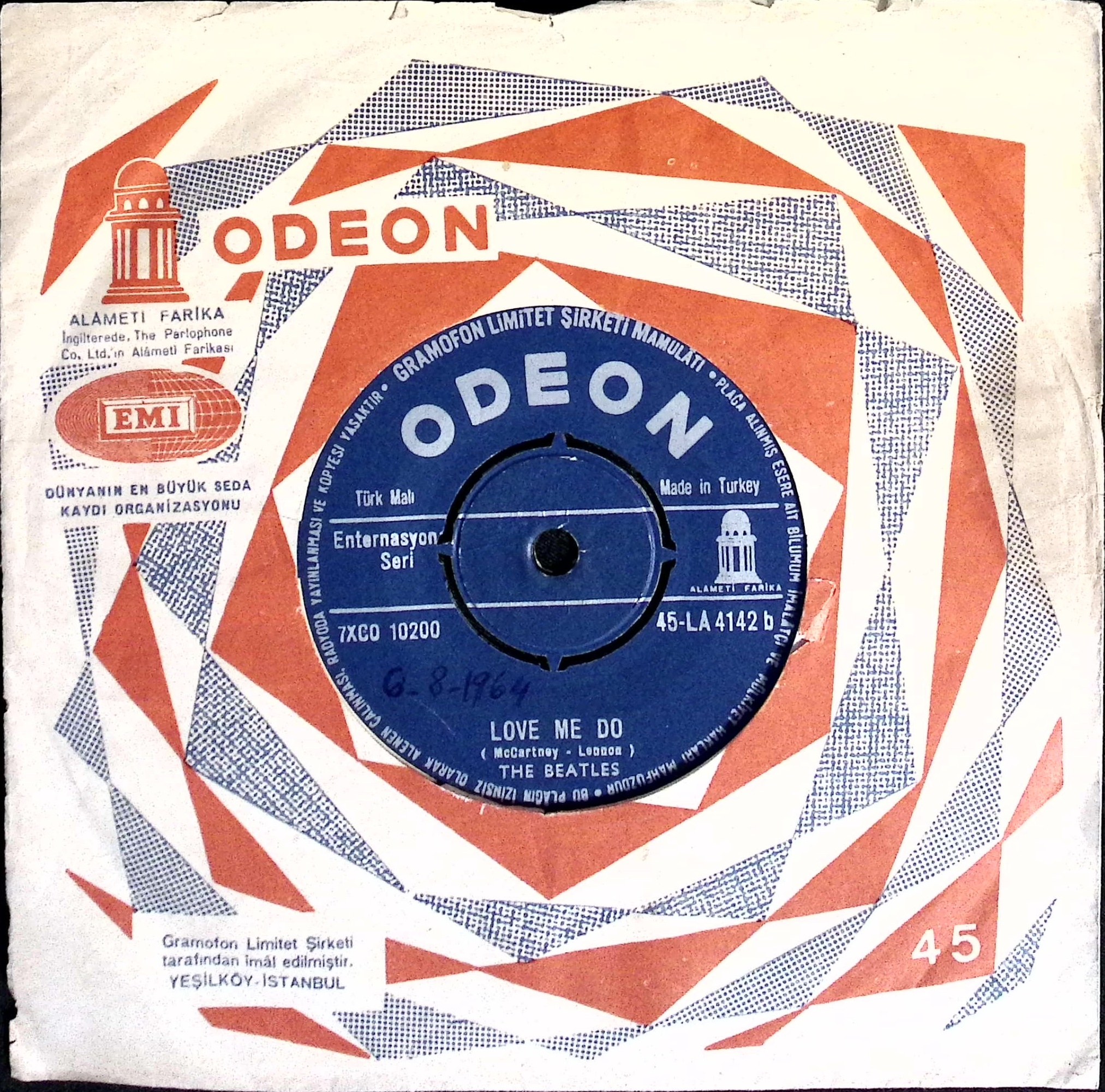 The Beatles - I Saw Her Standing There / Love Me Do (Turkey)