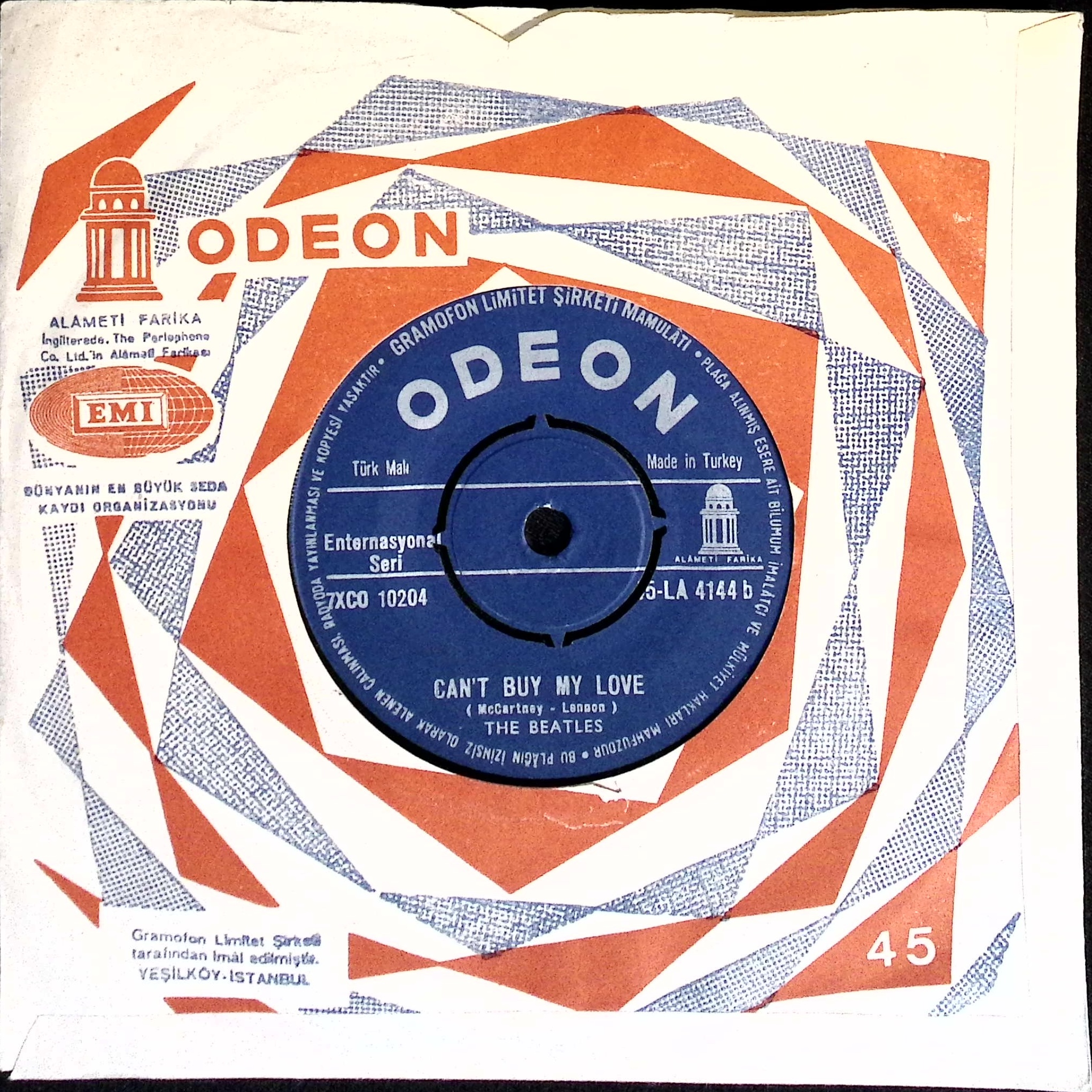 The Beatles - All My Loving / Can’t Buy Me Love (Turkey)