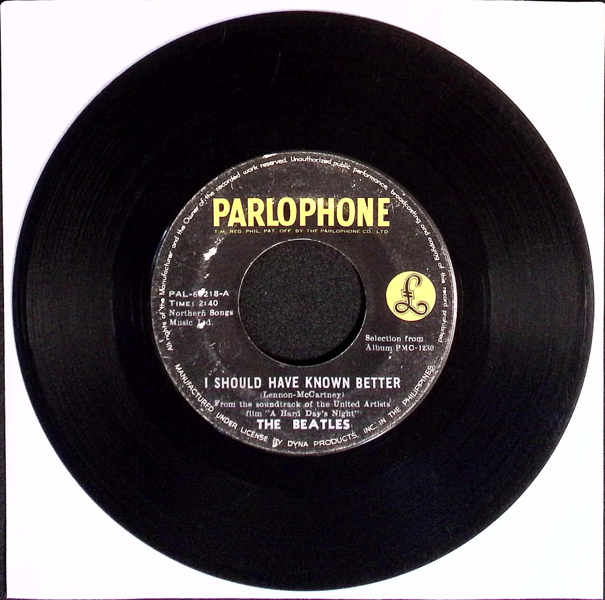 The Beatles - I Should Have Known Better / And I Love Her (Philippines)