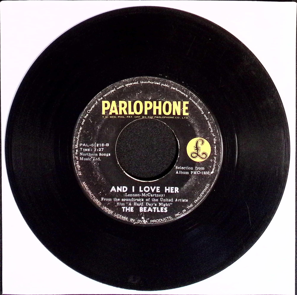 The Beatles - I Should Have Known Better / And I Love Her (Philippines)