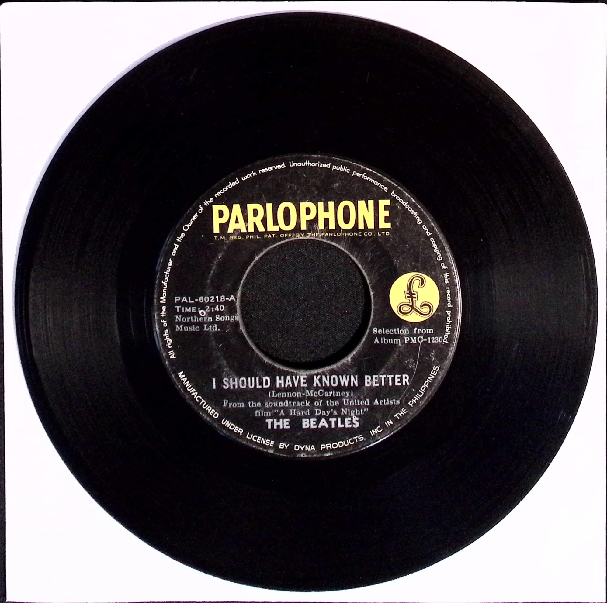 The Beatles - I Should Have Known Better / And I Love Her (Philippines)