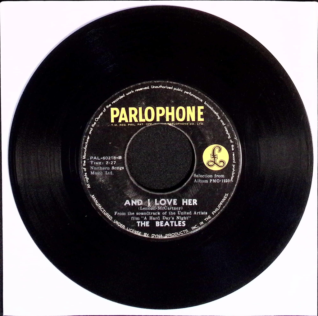 The Beatles - I Should Have Known Better / And I Love Her (Philippines)