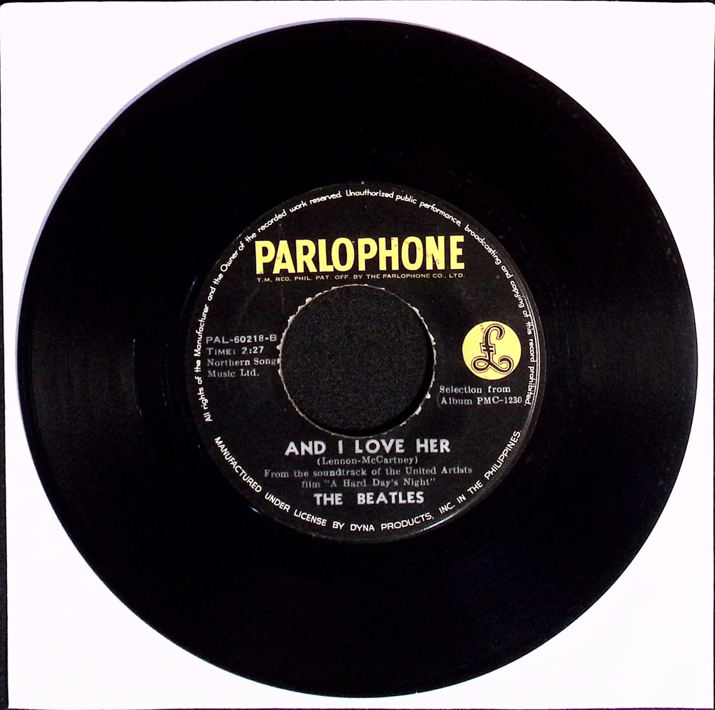 The Beatles - I Should Have Known Better / And I Love Her (Philippines)