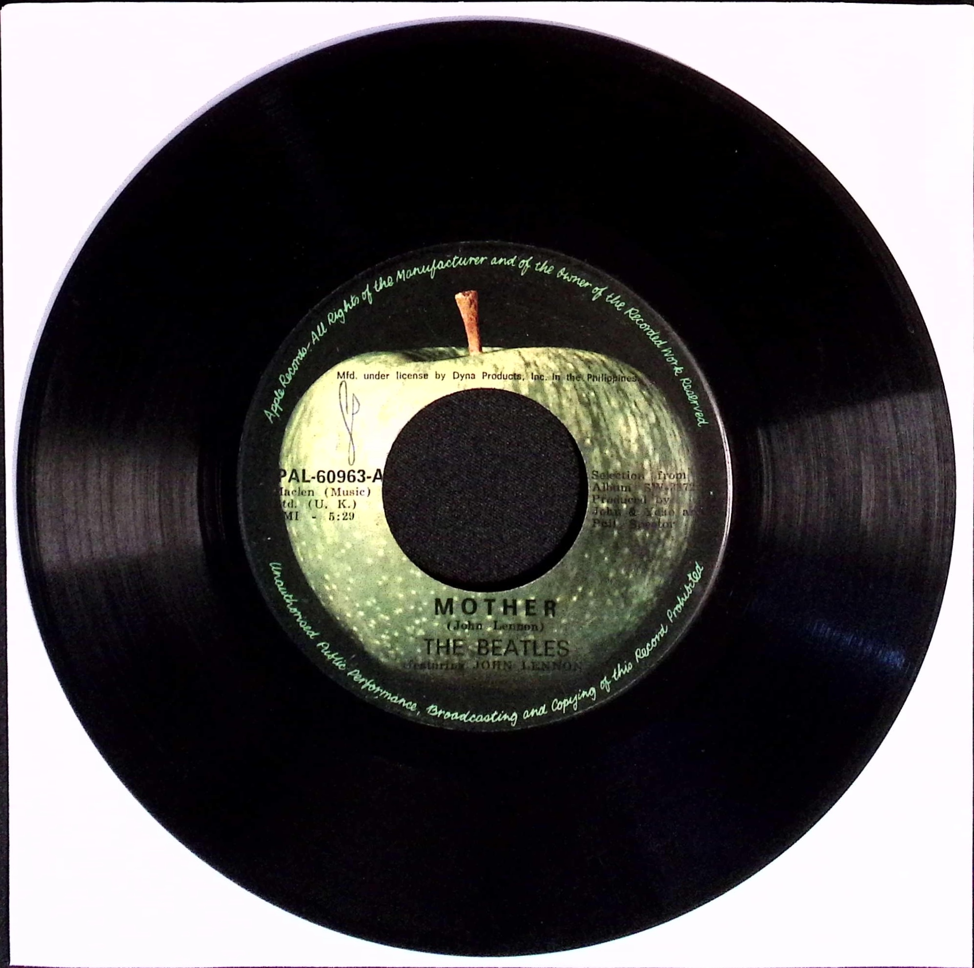 John Lennon (feat. The Beatles) - Mother / Isolation (Philippines)