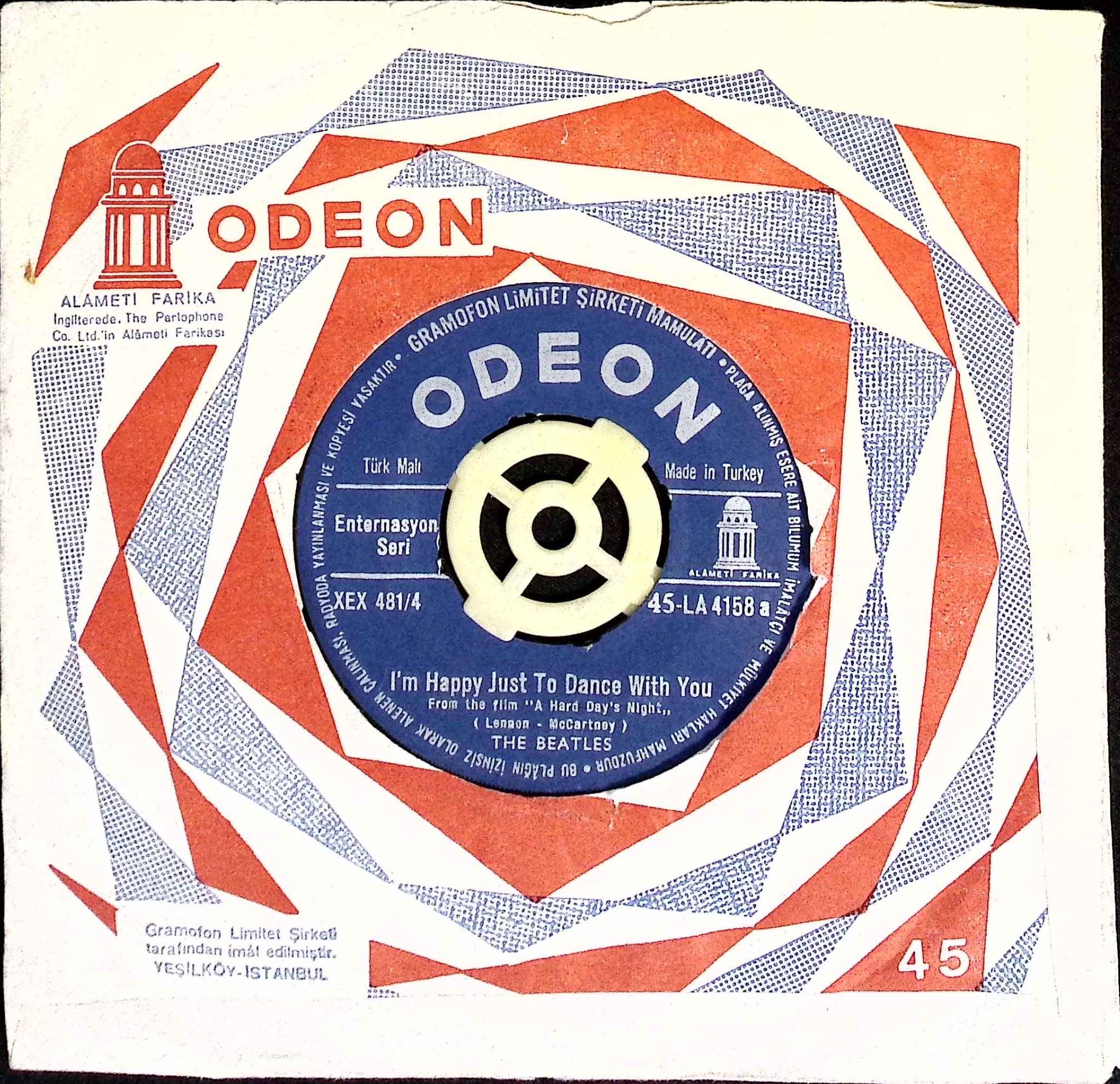 The Beatles - I’m Happy Just To Dance With You / And I Love Her (Turkey)