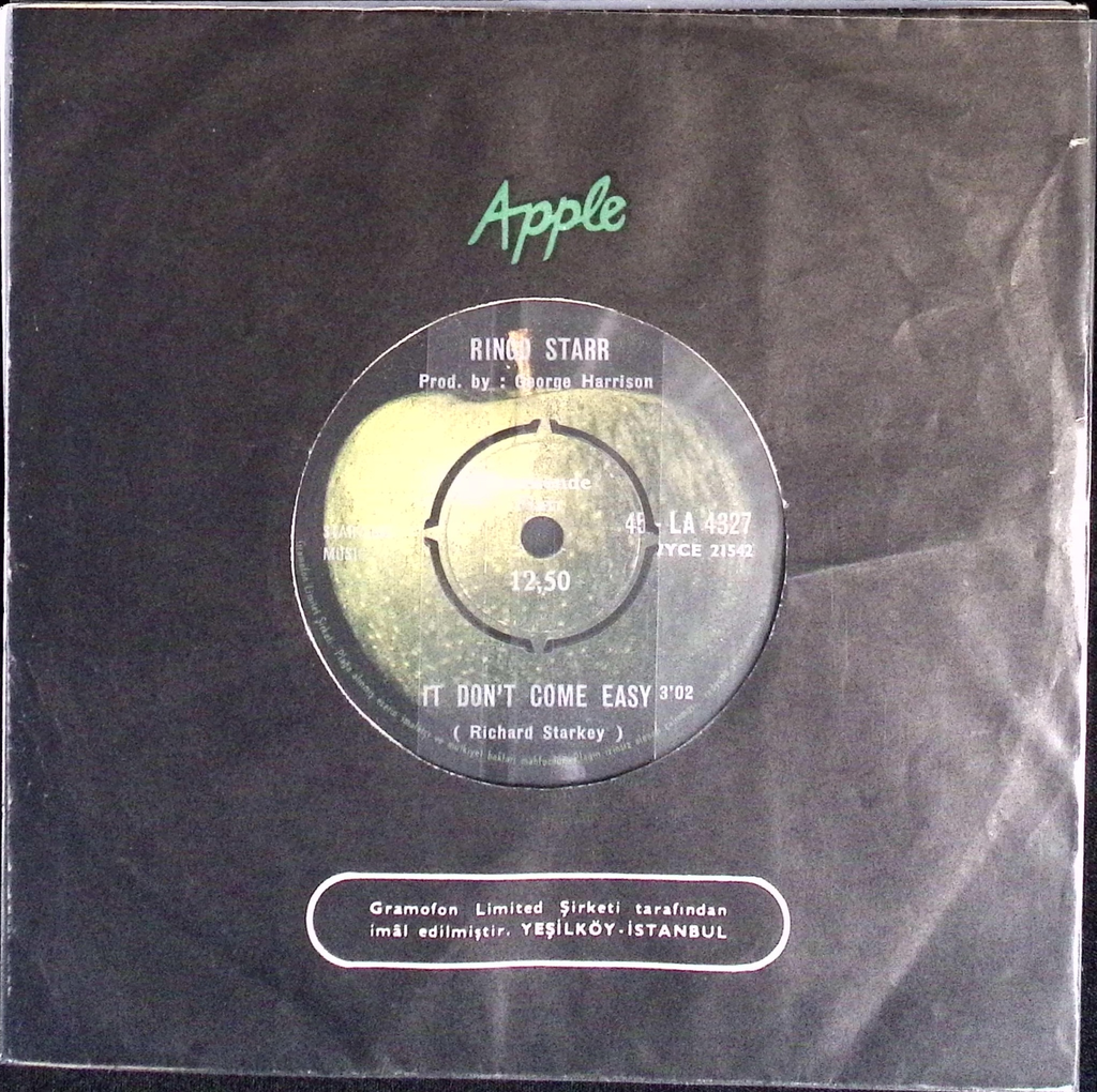 Ringo Starr - It Don't Come Easy / Early 1970 (Turkey)