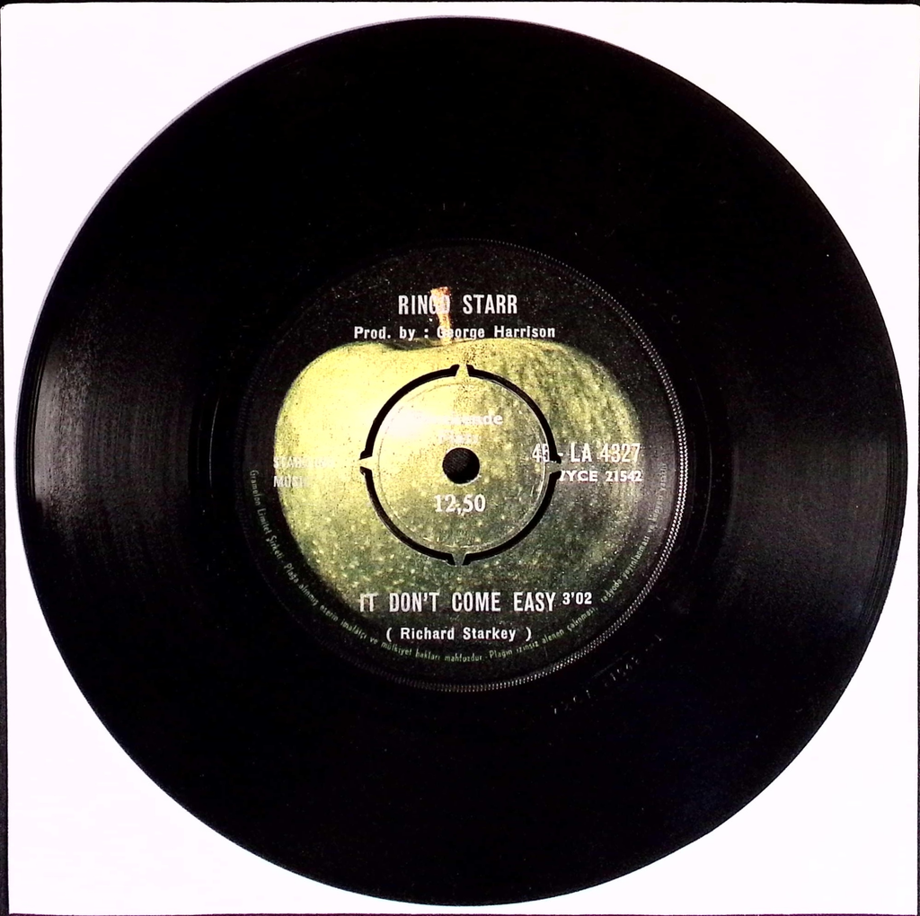 Ringo Starr - It Don't Come Easy / Early 1970 (Turkey)