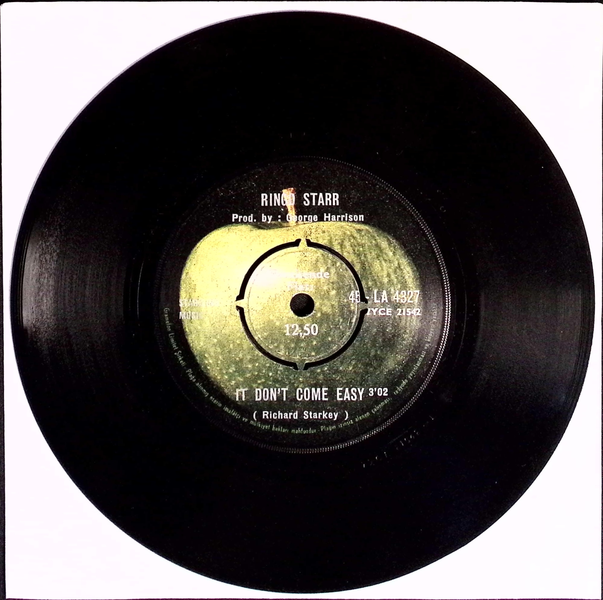 Ringo Starr - It Don't Come Easy / Early 1970 (Turkey)
