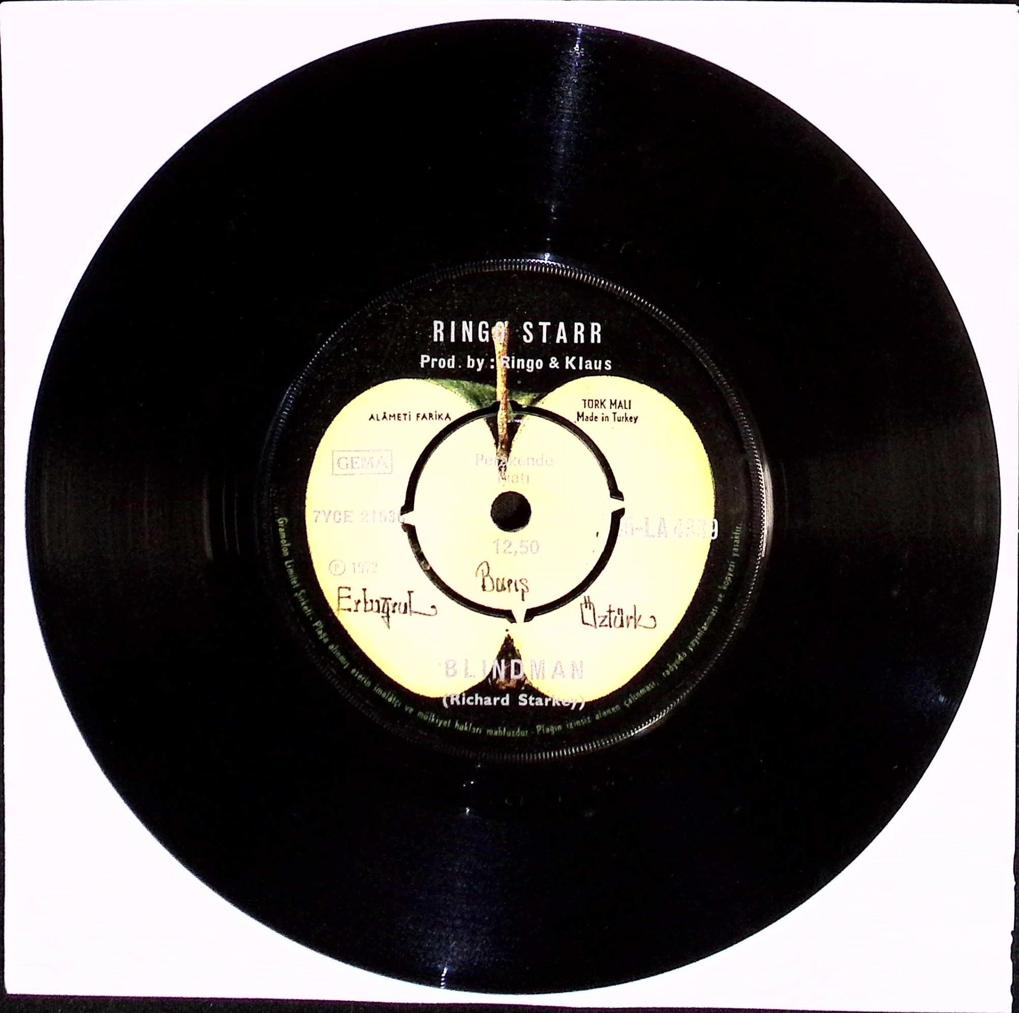 Ringo Starr - Back Off Boogaloo / Blindman (Turkey)