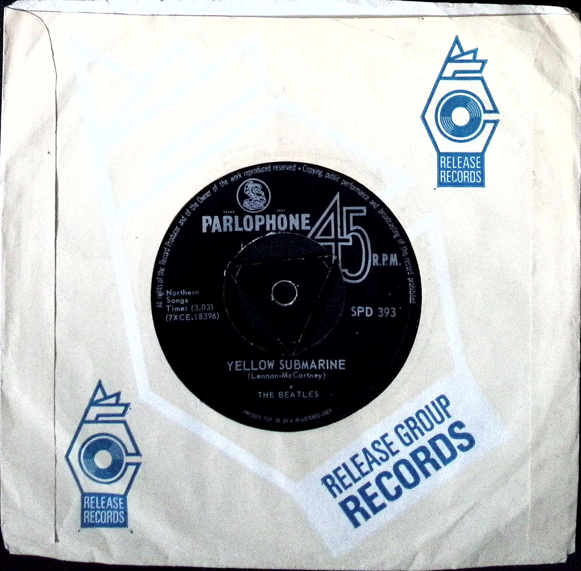 The Beatles - Eleanor Rigby / Yellow Submarine (South Rhodesia)