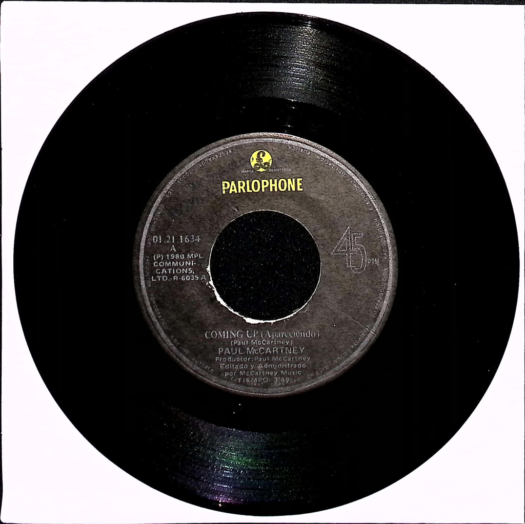 Paul McCartney - Coming Up (Apareciendo) / Coming Up (Live at Glasgow) (Peru)