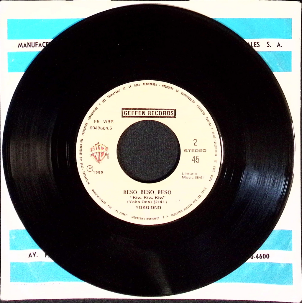 John Lennon - Como si empezaramos de nuevo (Just Like) Starting Over / Beso beso beso (Kiss Kiss Kiss) (Peru)