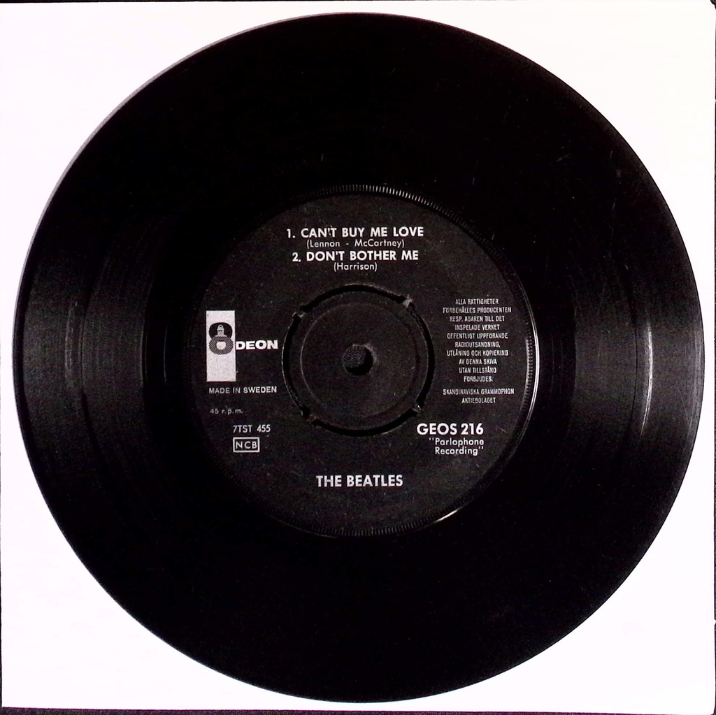 The Beatles - Can't Buy Me Love (Sweden)