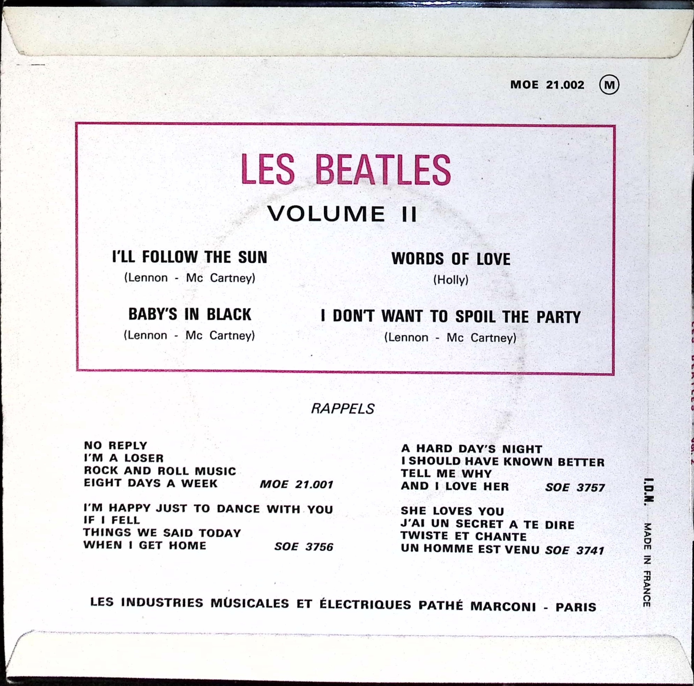 The Beatles - Volume 2 (France)