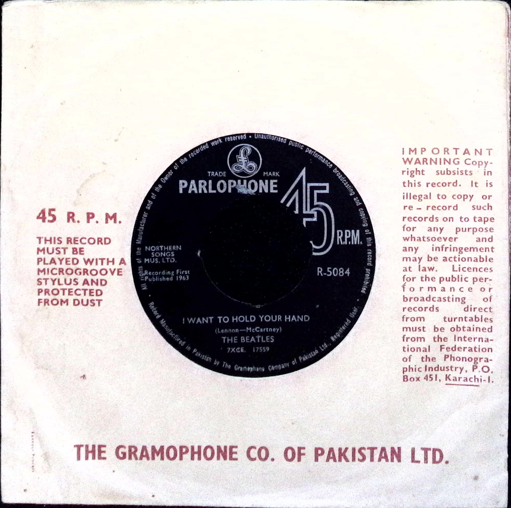 The Beatles - I Want To Hold Your Hand / This Boy (Pakistan)