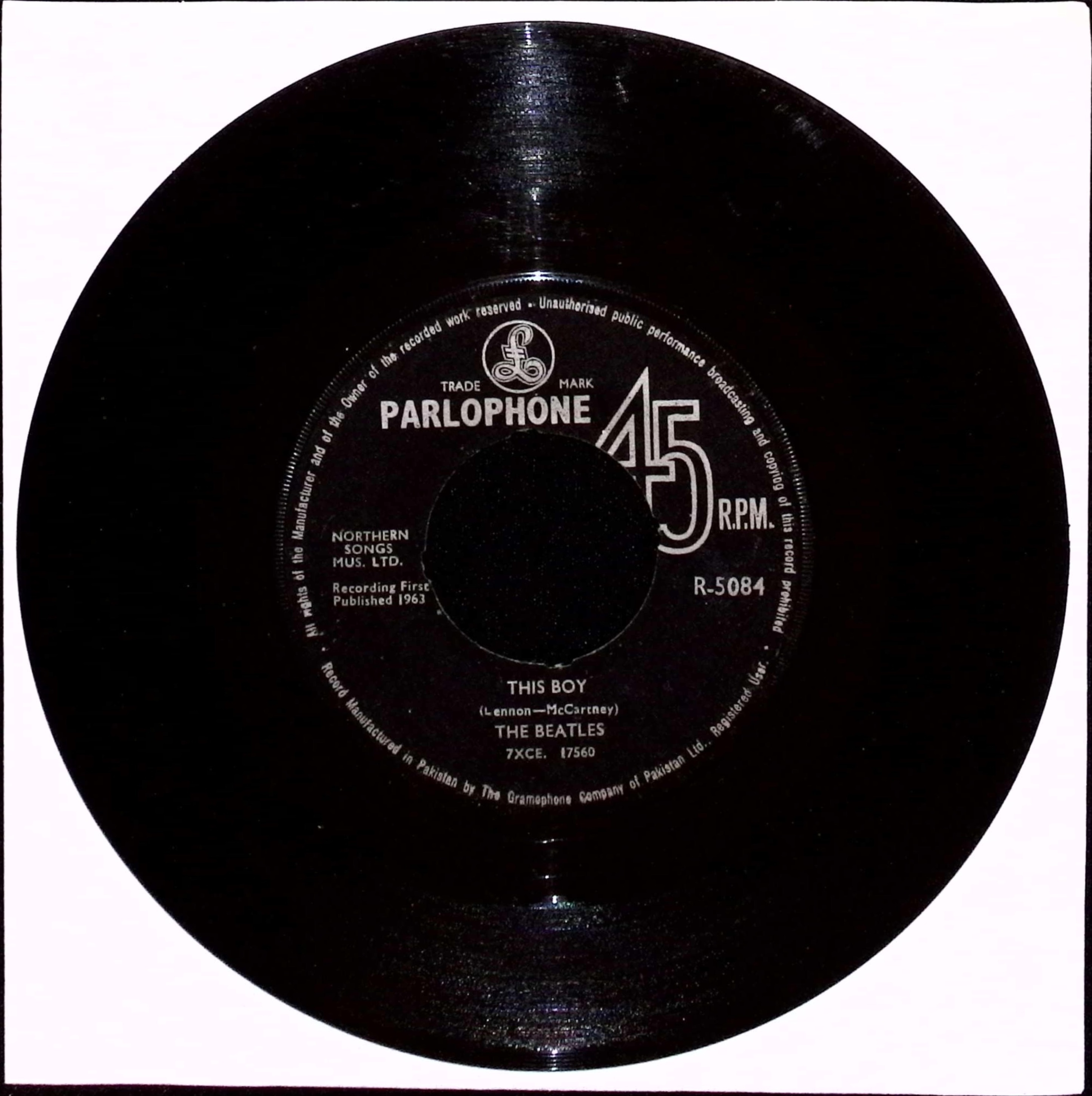 The Beatles - I Want To Hold Your Hand / This Boy (Pakistan)