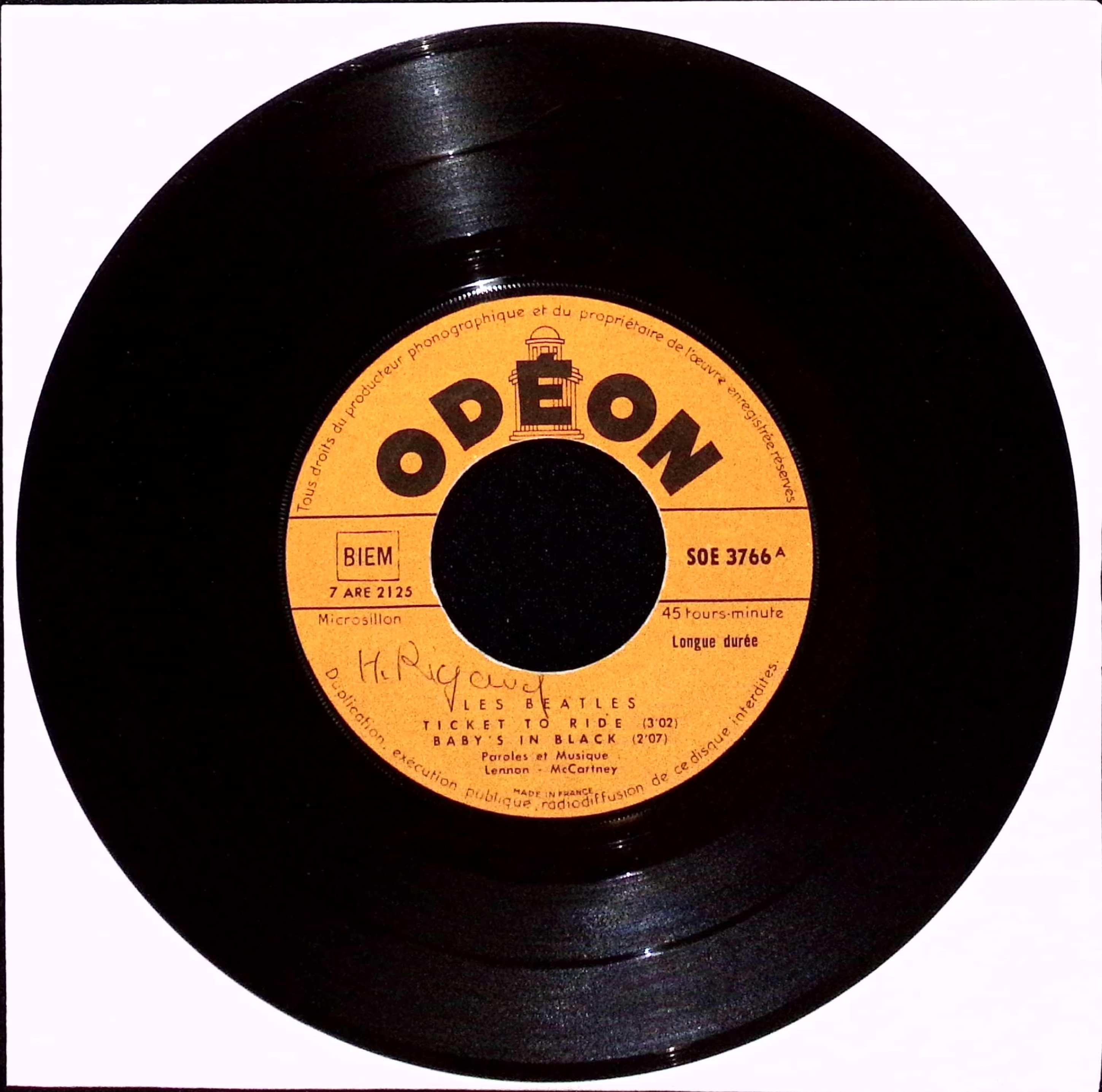 The Beatles - Ticket To Ride (France)