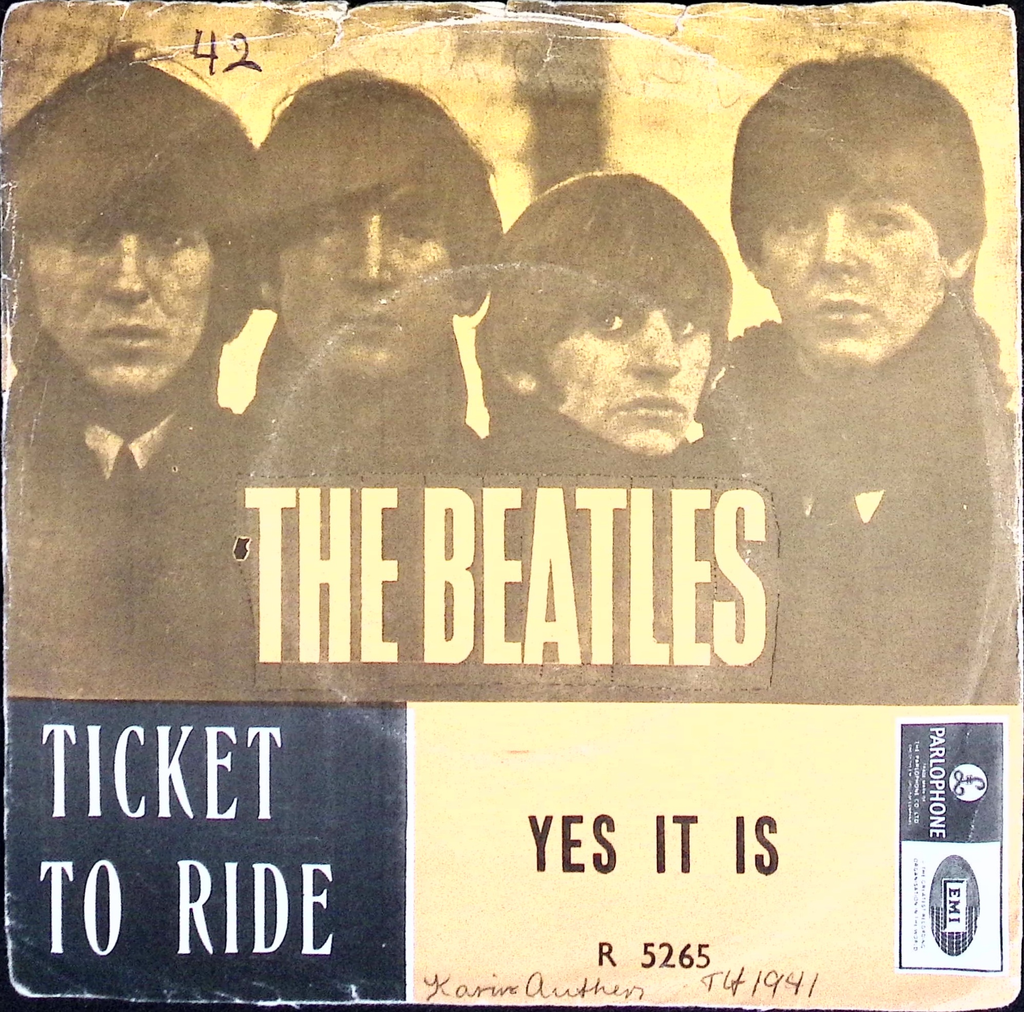 The Beatles - Ticket To Ride / Yes It Is (Norway)