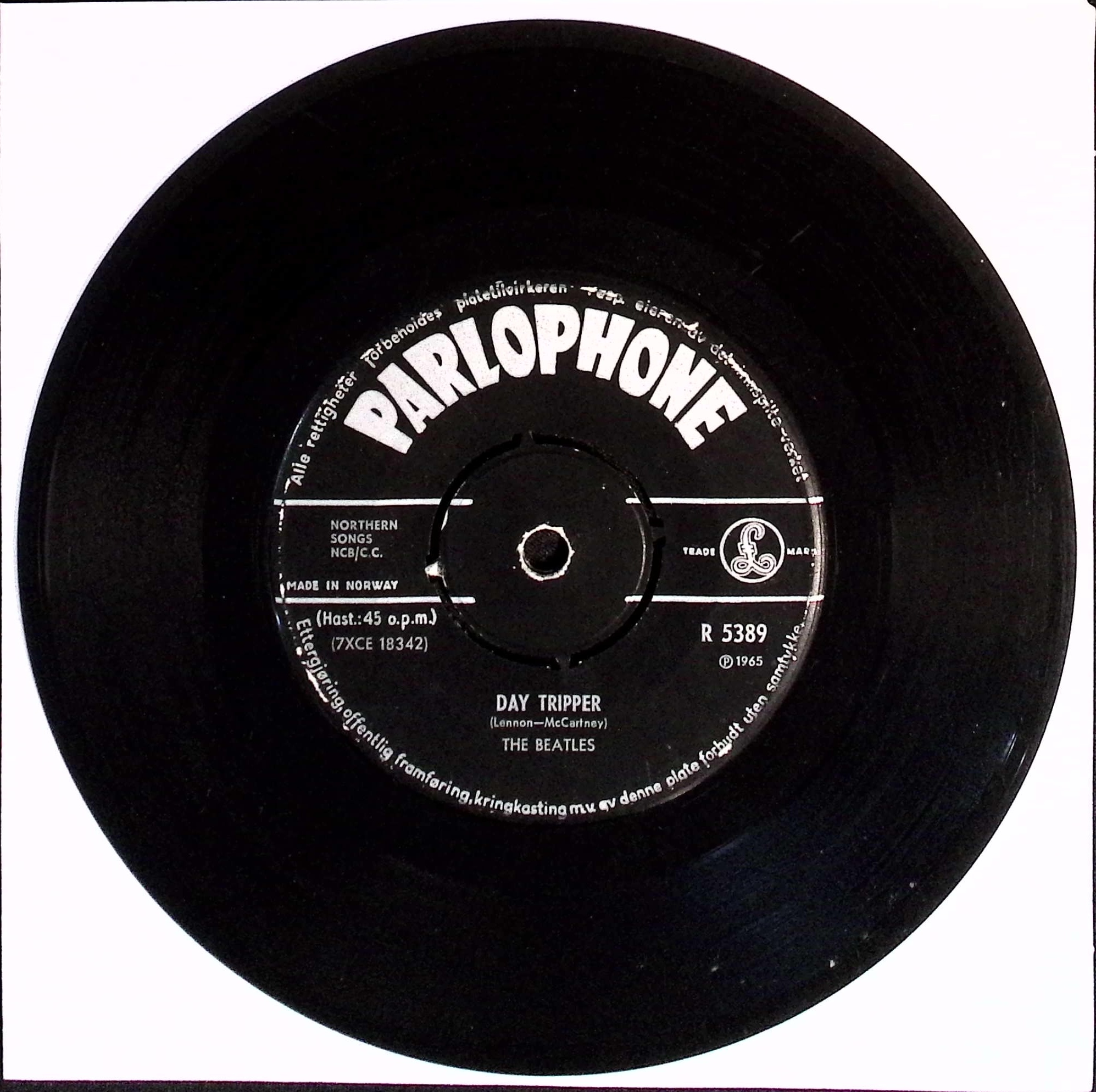 The Beatles - We Can Work It Out / Day Tripper (Norway)