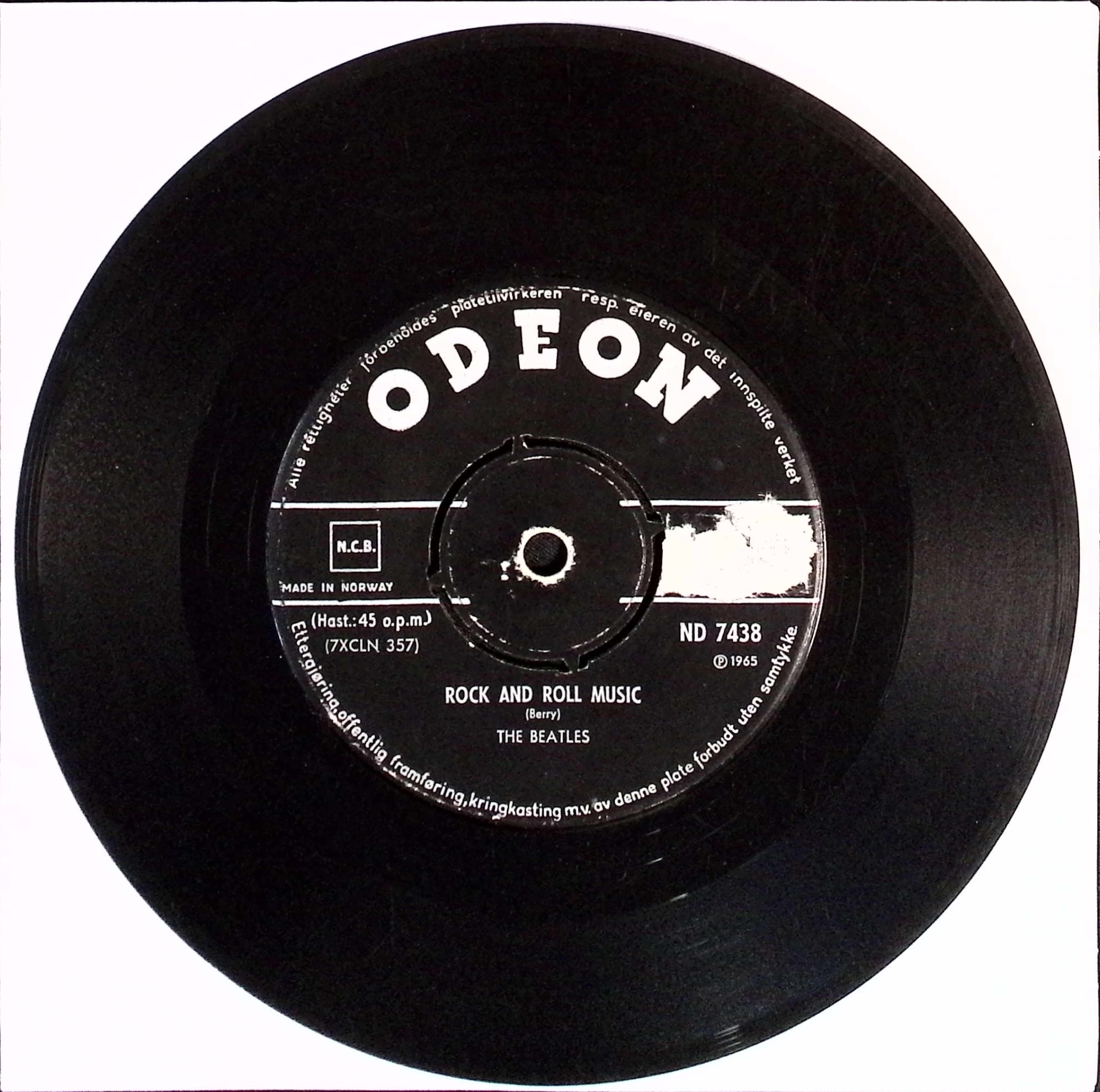 The Beatles - Eight Days A Week / Rock And Roll Music (Norway)