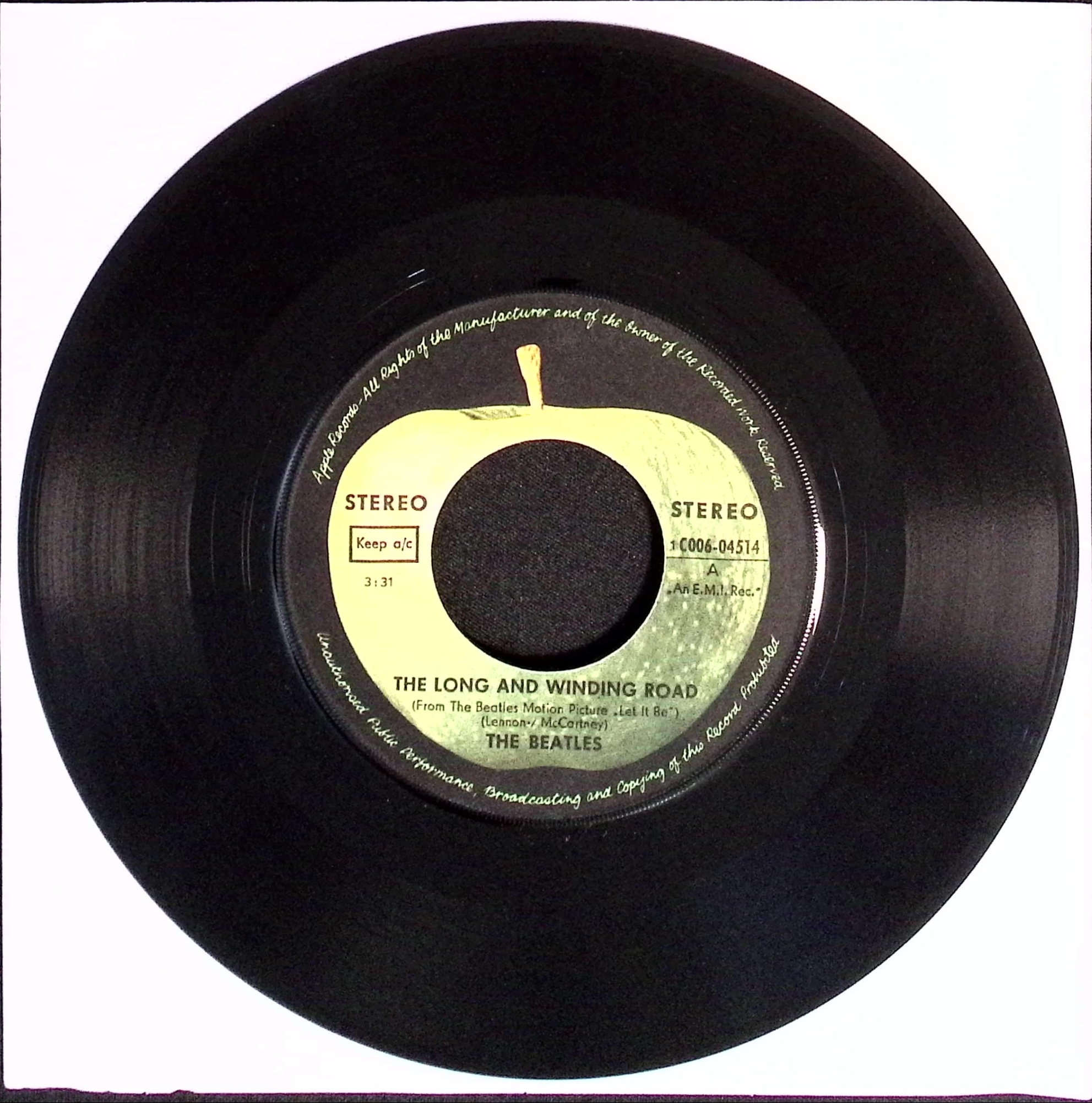 The Beatles - The Long And Winding Road / For You Blue (Germany)