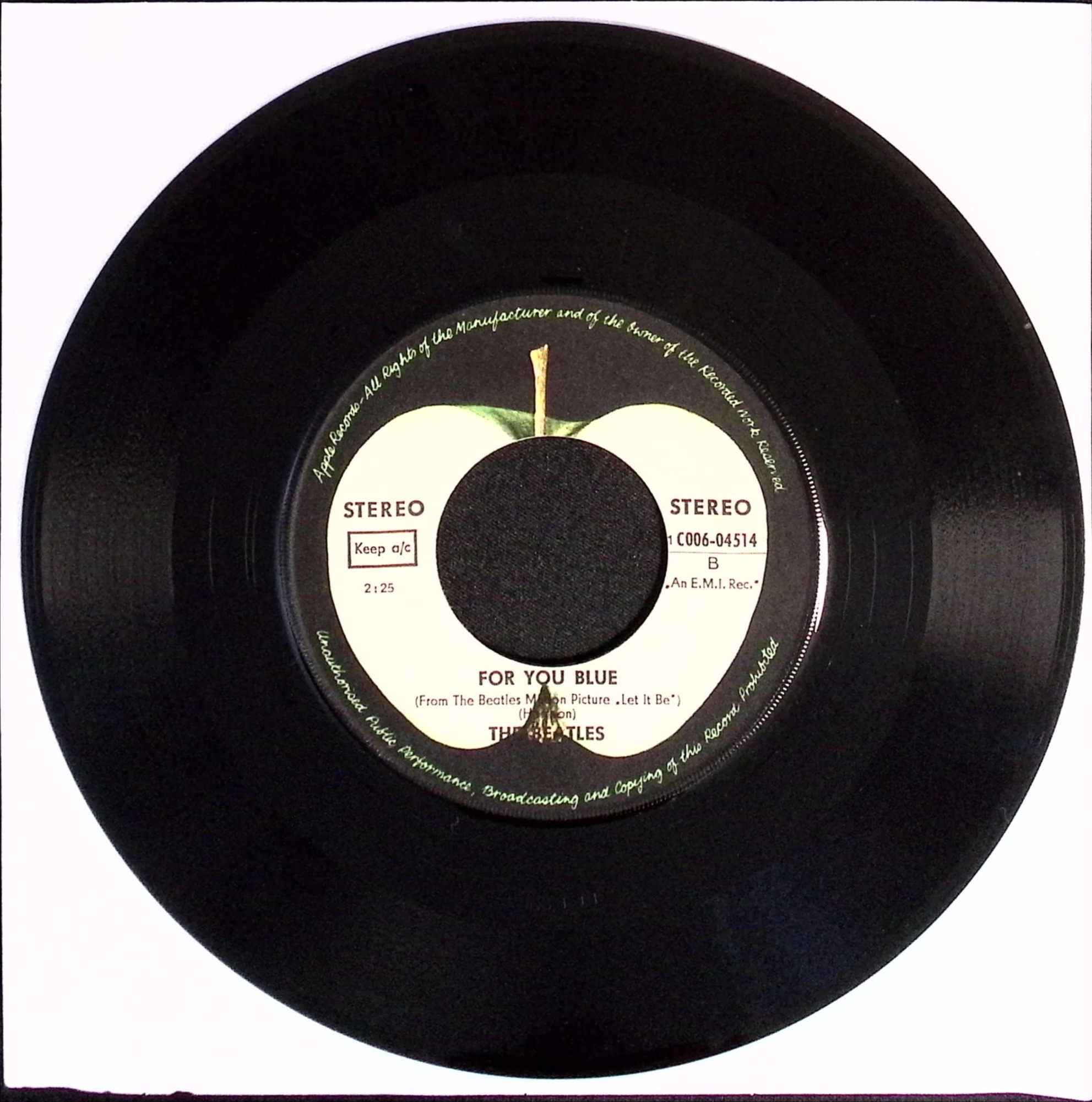 The Beatles - The Long And Winding Road / For You Blue (Germany)