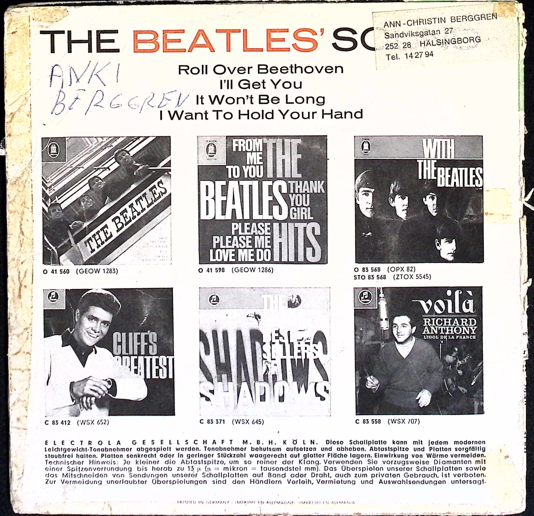 The Beatles - The Beatles Sound (Germany)