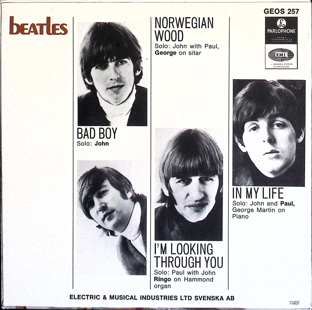 The Beatles - Bad Boy (Sweden)