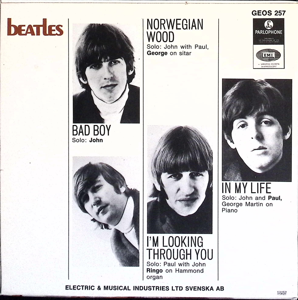 The Beatles - Bad Boy (Sweden)