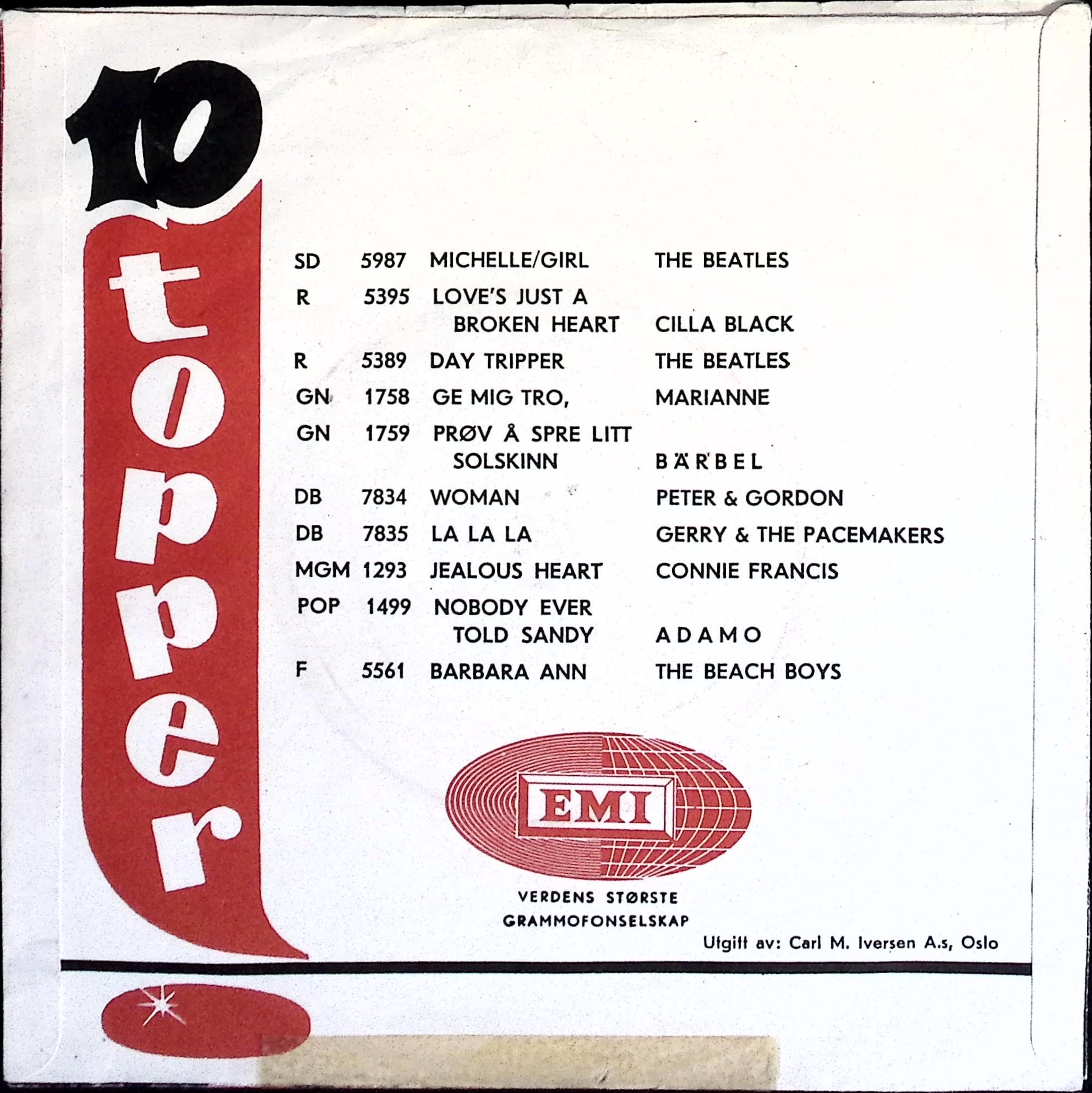 The Beatles - Paperback Writer (Norway)