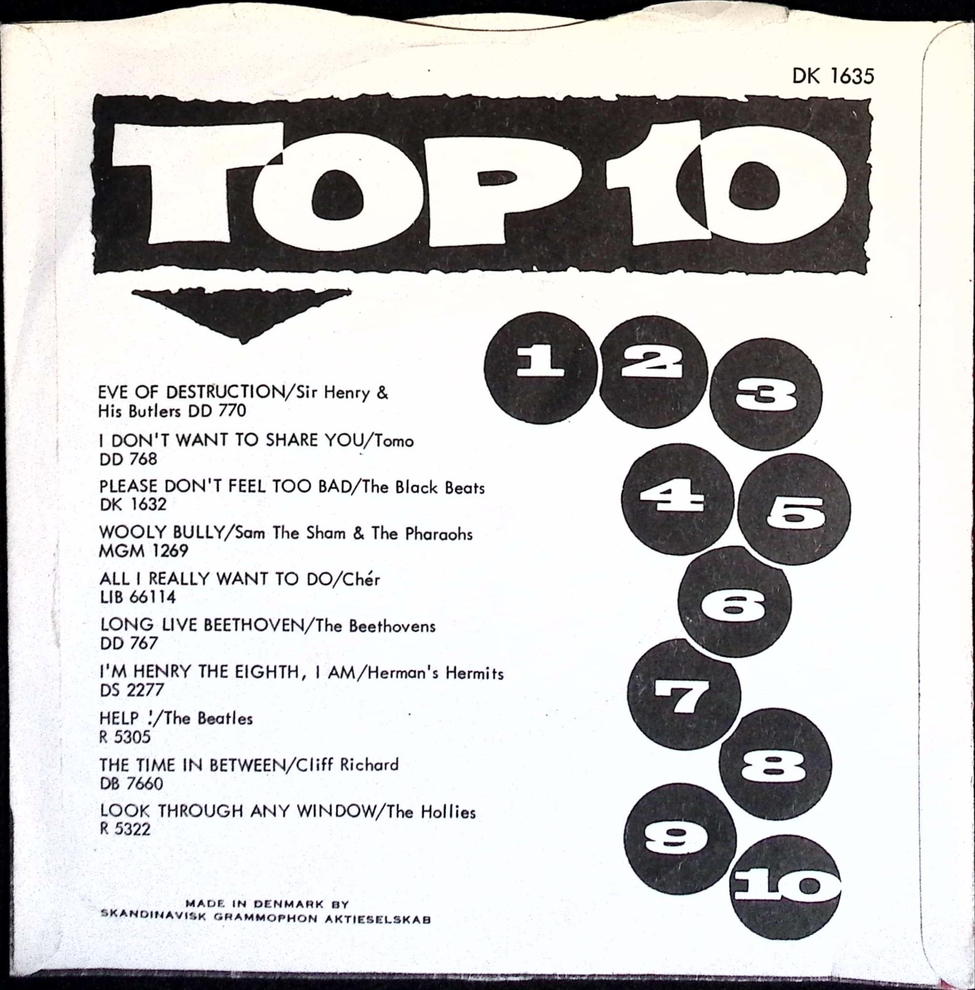 The Beatles - Yesterday / Act Naturally (Denmark)