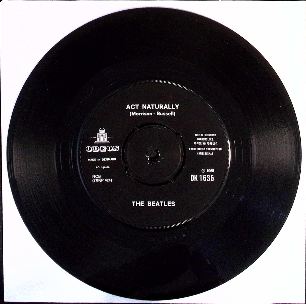 The Beatles - Yesterday / Act Naturally (Denmark)
