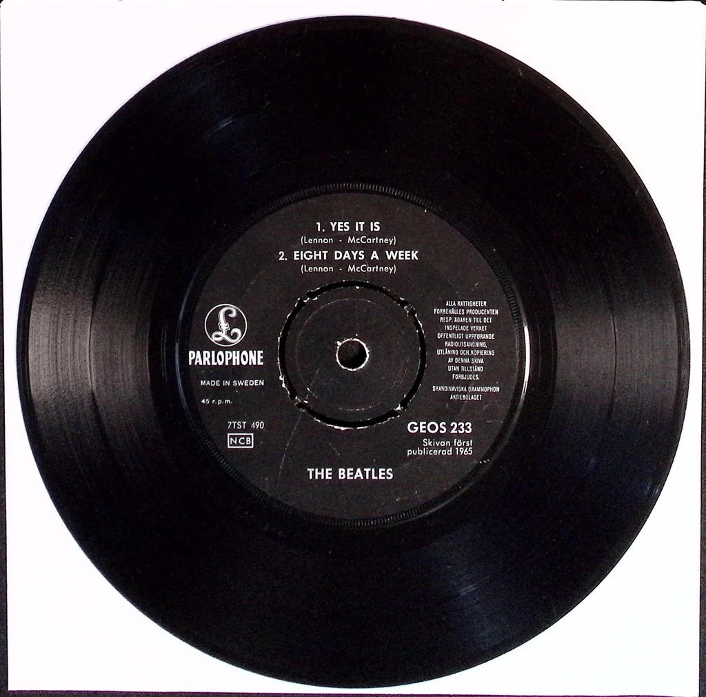 The Beatles - Ticket To Ride (Sweden)