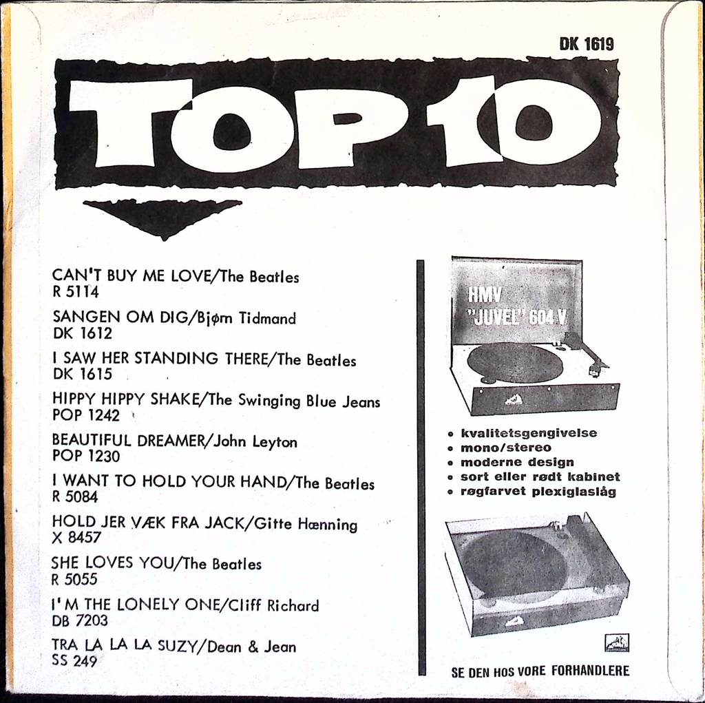 The Beatles - Roll Over Beethoven / Please Mister Postman (Denmark)