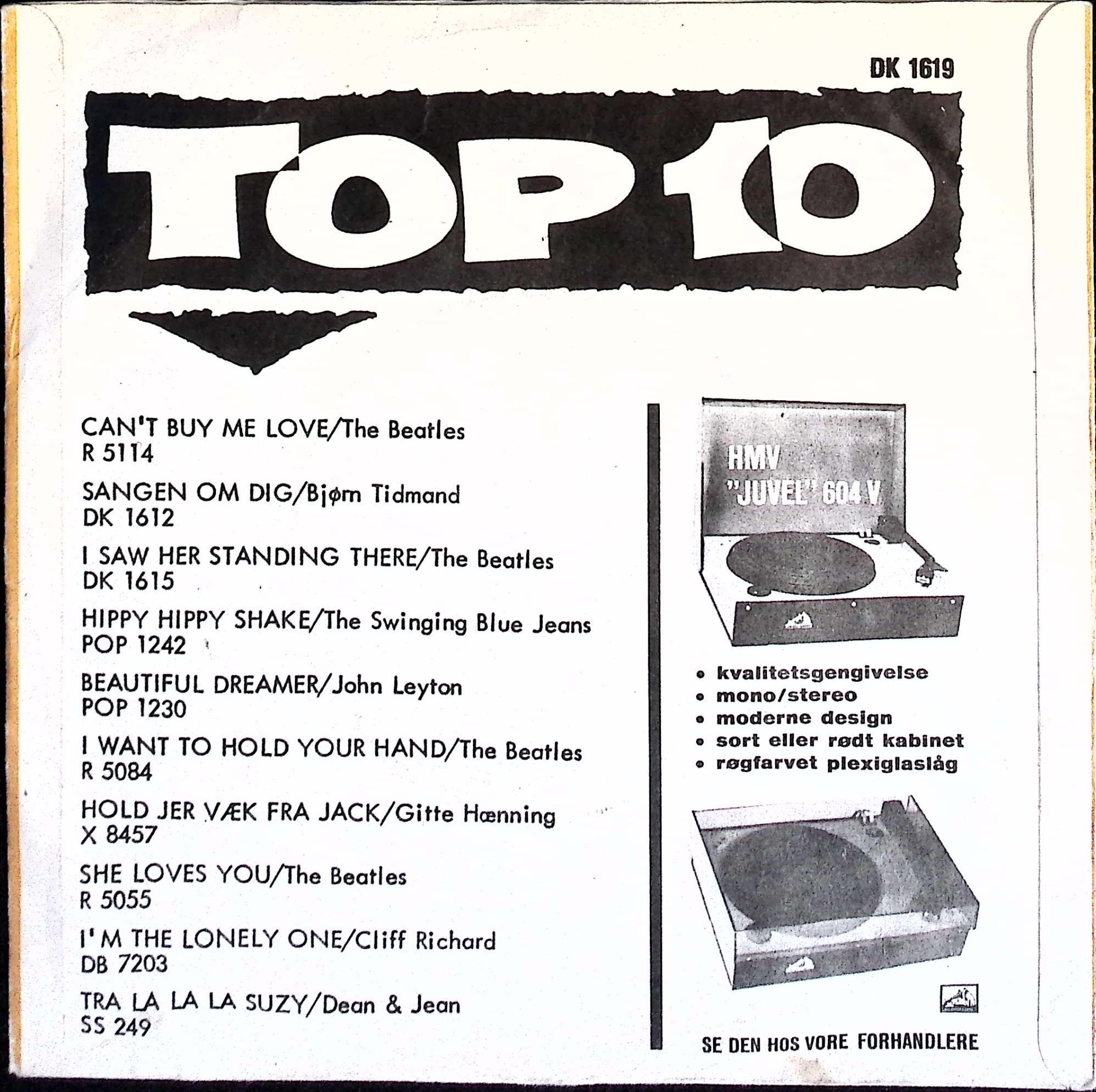 The Beatles - Roll Over Beethoven / Please Mister Postman (Denmark)