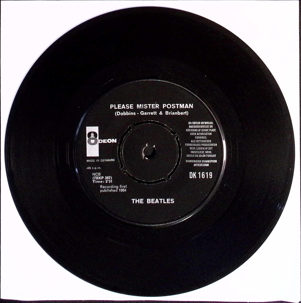 The Beatles - Roll Over Beethoven / Please Mister Postman (Denmark)