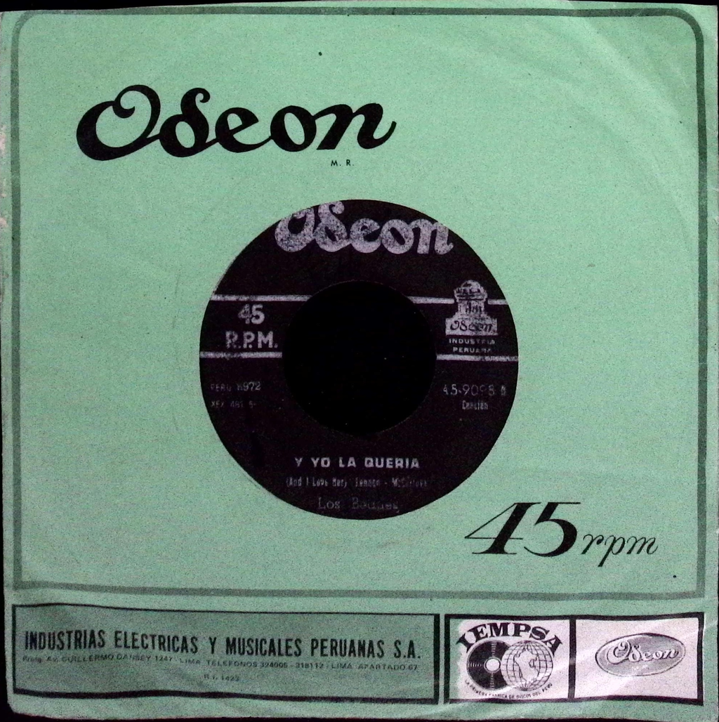 The Beatles - Y yo la quería (And I Love Her) / En Cualquier Tiempo (Any Time at All) (Peru)