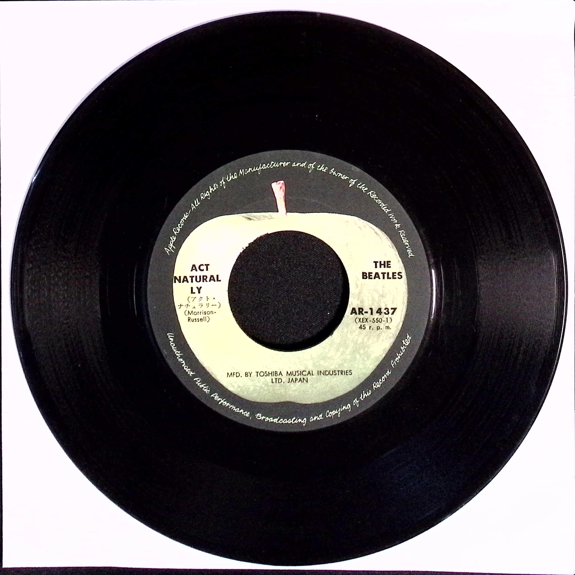 The Beatles - Act Naturally / Yesterday (Japan)