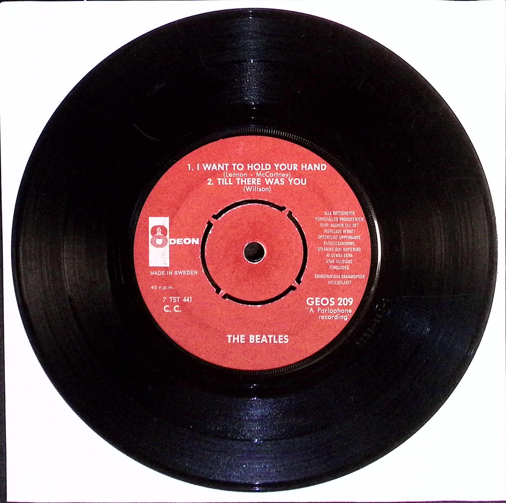 The Beatles - I Want To Hold Your Hand (Sweden)