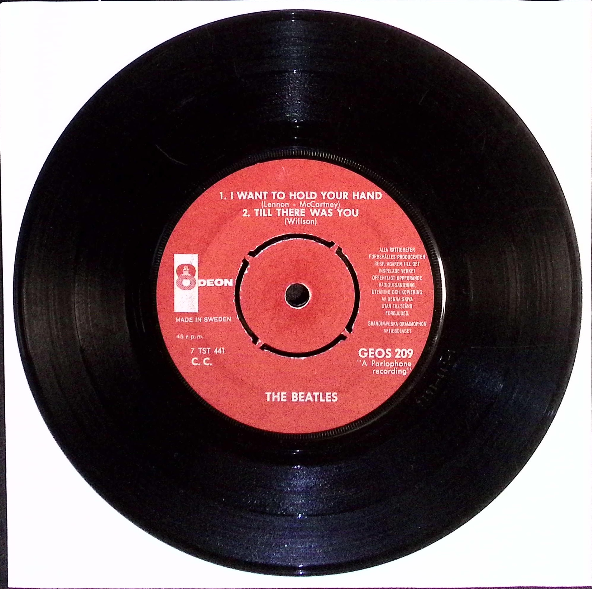 The Beatles - I Want To Hold Your Hand (Sweden)