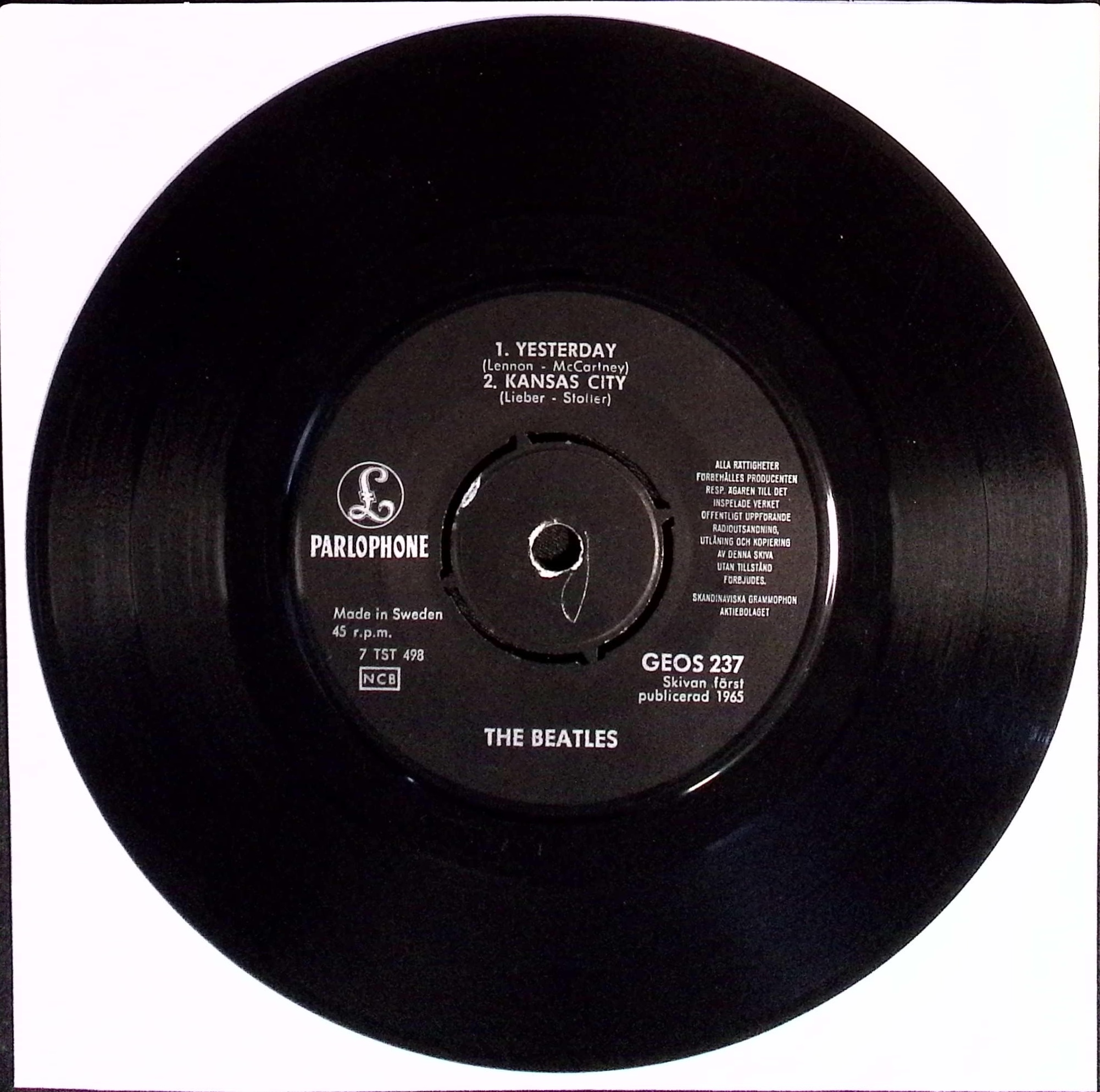 The Beatles - Dizzy Miss Lizzy  (Sweden)