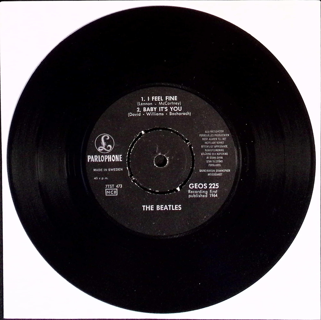 The Beatles - I Feel Fine (Sweden)